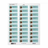 Engels Cocker Spaniel retour adres label (Full Sheet)