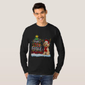 Engels Cocker Spaniel Santa Hat-kerstlicht  T-shirt (Voorkant volledig)