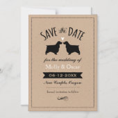 Engels Cocker Spaniels Bruiloft Save the Date Magnetische Uitnodiging (Voorkant)