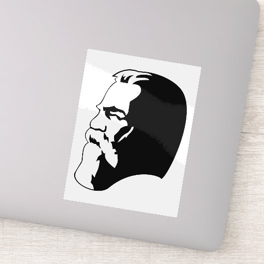 Engels, Communism, Socialism, Soviet Union Sticker (Detail)