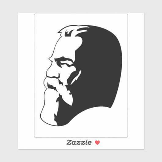 Engels, Communism, Socialism, Soviet Union Sticker (Vel)