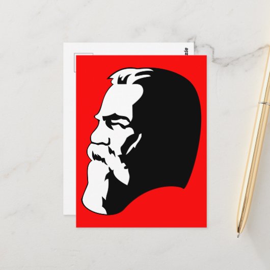 Engels, Communisme, Socialisme, Sovjet-Unie Briefkaart (Voorkant / Achterkant in situ)