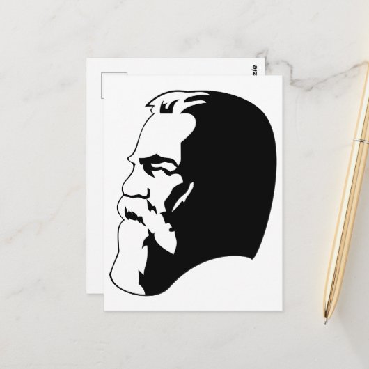 Engels, Communisme, Socialisme, Sovjet-Unie Briefkaart (Voorkant / Achterkant in situ)