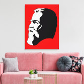 Engels, Communisme, Socialisme, Sovjet-Unie Canvas Afdruk (Insitu (Woonkamer))
