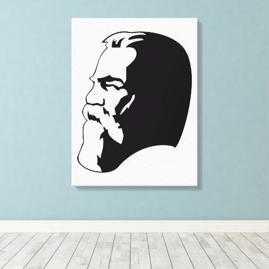 Engels, Communisme, Socialisme, Sovjet-Unie Canvas Afdruk (Insitu (Houten vloer))