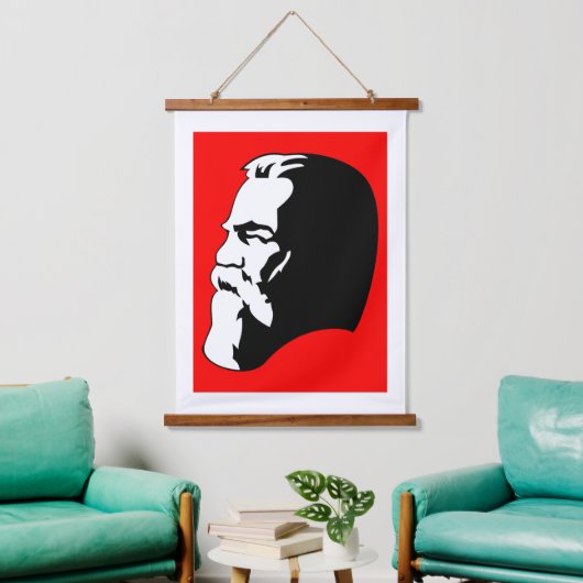 Engels, Communisme, Socialisme, Sovjet-Unie Hangend Wandkleed (Woonkamer)