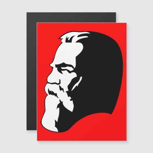 Engels, Communisme, Socialisme, Sovjet-Unie Magnetische Uitnodiging (Voorkant / Achterkant)