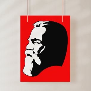 Engels, Communisme, Socialisme, Sovjet-Unie Poster
