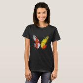 Engels Congon Flag Butterfly T-shirt (Voorkant volledig)