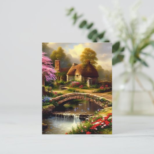 Engels Cottage Briefkaart (Staand voorkant)