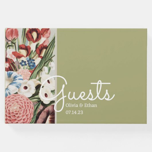 Engels Cottage Bruiloft Gastenboek (Voorkant)