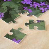 Engels Cottage en Paarse eerlijk Legpuzzel (Zijkant)