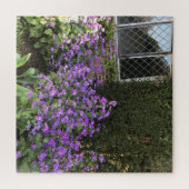 Engels Cottage en Paarse eerlijk Legpuzzel (Horizontaal)