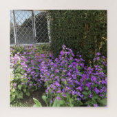 Engels Cottage en Paarse eerlijk Legpuzzel (Verticaal)