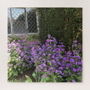 Engels Cottage en Paarse eerlijk Legpuzzel