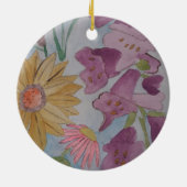 Engels Cottage Garden Ceramic Ornament (Achterkant)