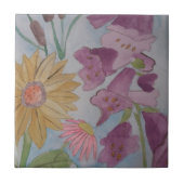 Engels Cottage Garden Ceramic Tile Tegeltje (Voorkant)