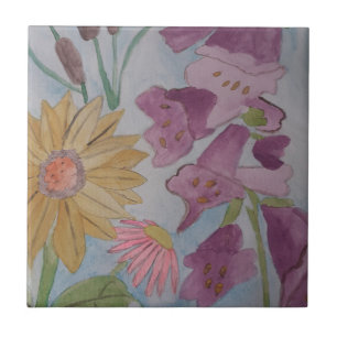 Engels Cottage Garden Ceramic Tile Tegeltje