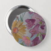 Engels Cottage Garden Ronde Button 4,0 Cm (Voorkant /achterkant)