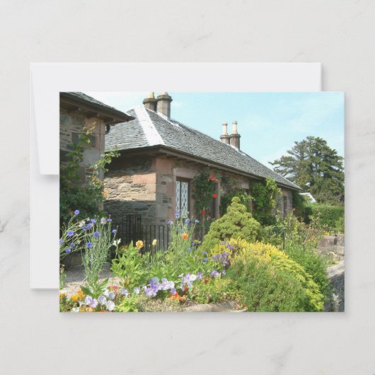 Engels Cottage II met bloem tuinfotografie (Voorkant)
