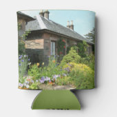 Engels Cottage II met bloem tuinfotografie Blikjeskoeler (Achterkant)