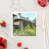 Engels Cottage II met bloem tuinfotografie Servet (Insitu)