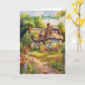 Engels Cottage Kaart (Gele Bloem)