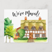 Engels Cottage Moving Announcement Briefkaart (Voorkant)