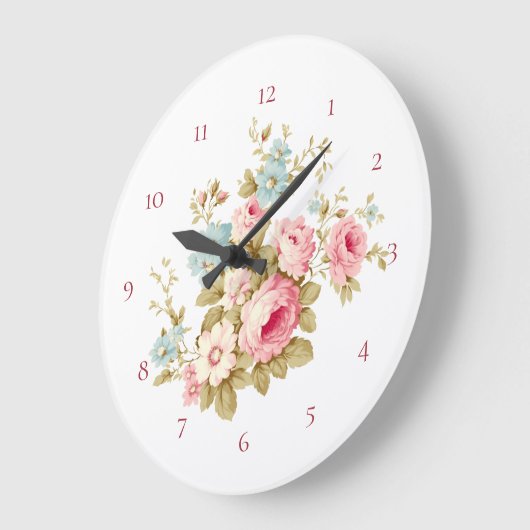 Engels Cottage  Roze Rozen Grote Klok (Hoek)