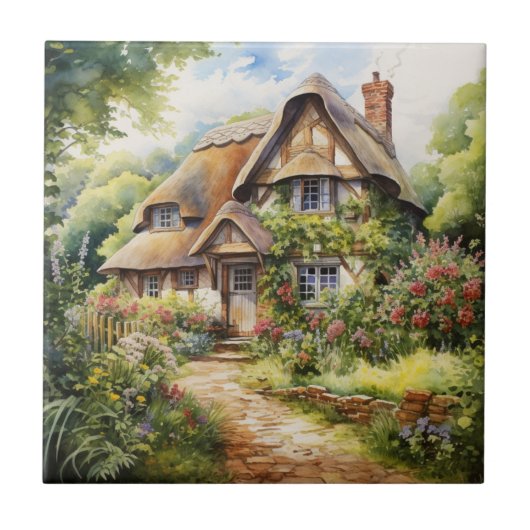 Engels Cottage Tegeltje (Voorkant)