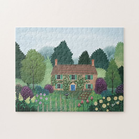 Engels Country Cottage House Legpuzzel (Horizontaal)