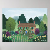 Engels Country Cottage House Poster (Voorkant)