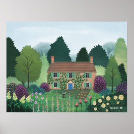Engels Country Cottage House Poster
