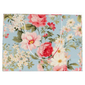 Engels Countryside Flower Garden Gift Bag Groot Cadeauzakje (Achterkant)