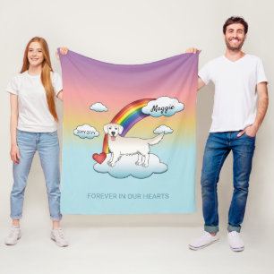 Engels Cream Golden Retriever Rainbow Memorial Fleece Deken