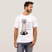 Engels Cream Golden Retriever T-shirt (Voorkant volledig)