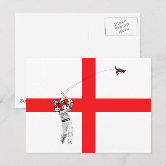 Engels cricket, Ashes 2009 Briefkaart (Voorkant / Achterkant)