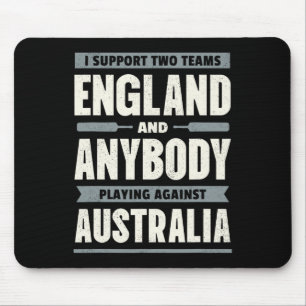 Engels Cricket Shirt Twee Teams Niet Australië Gra Muismat