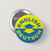 Engels Deutsch - ik spreek Duits Ronde Button 5,7 Cm (Voorkant /achterkant)