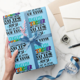 Engels docent alleen omdat fulltime multitasking cadeaupapier