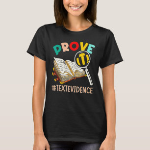 ENGELS DOCENT Bewijs het Tekstbewijs T-shirt