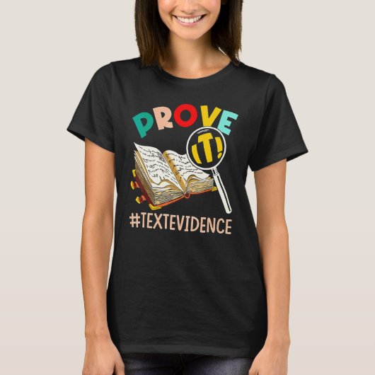 ENGELS DOCENT Bewijs het Tekstbewijs T-shirt (Voorkant)