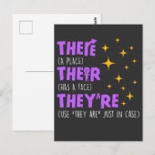 Engels docent-docent-docent briefkaart (Voorkant / Achterkant)