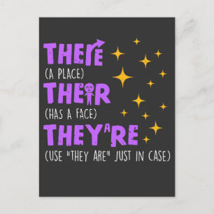 Engels docent-docent-docent briefkaart