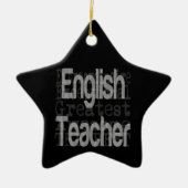 Engels docent extraordinaire keramisch ornament (Voorkant)