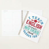 Engels docent I Teach English Quote Appreciation Planner (Display)