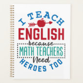 Engels docent I Teach English Quote Appreciation Planner (Voorkant)