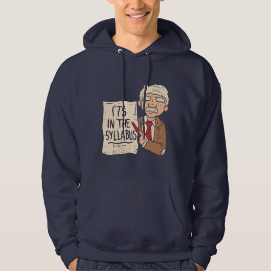 Engels docent in Syllabus Hoodie (Voorkant)