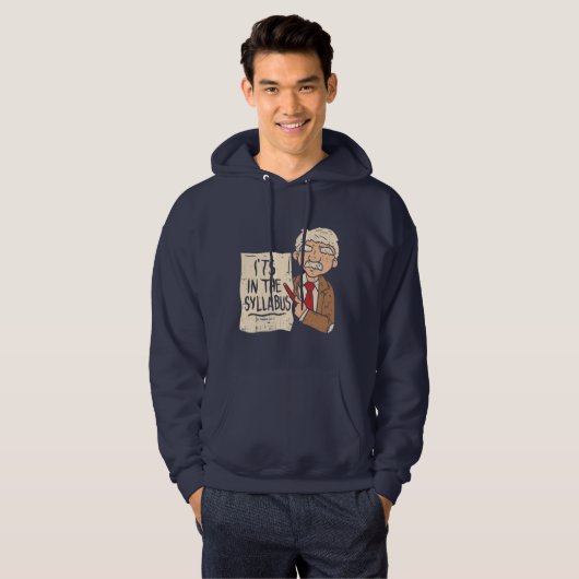 Engels docent in Syllabus Hoodie (Voorkant volledig)