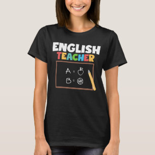 Engels docent onderwijzer t-shirt